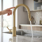 Kuchynská batéria Rea Fresh Touch Brush Gold  4