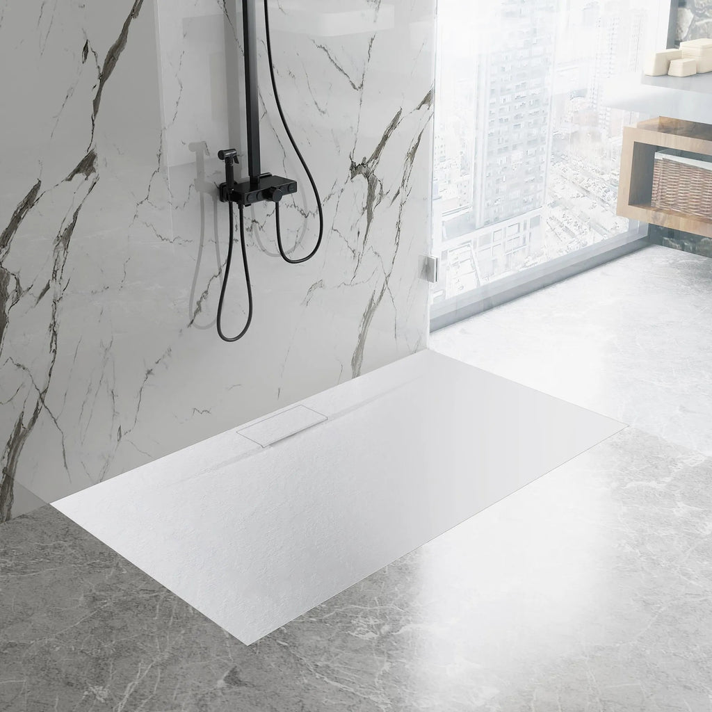 Sprchová vanička REA Bazalt Long White 80x120  4