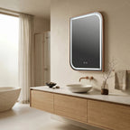 Zrkadlo LED ZONE 80x60 BRUSH  ROSE GOLD  4