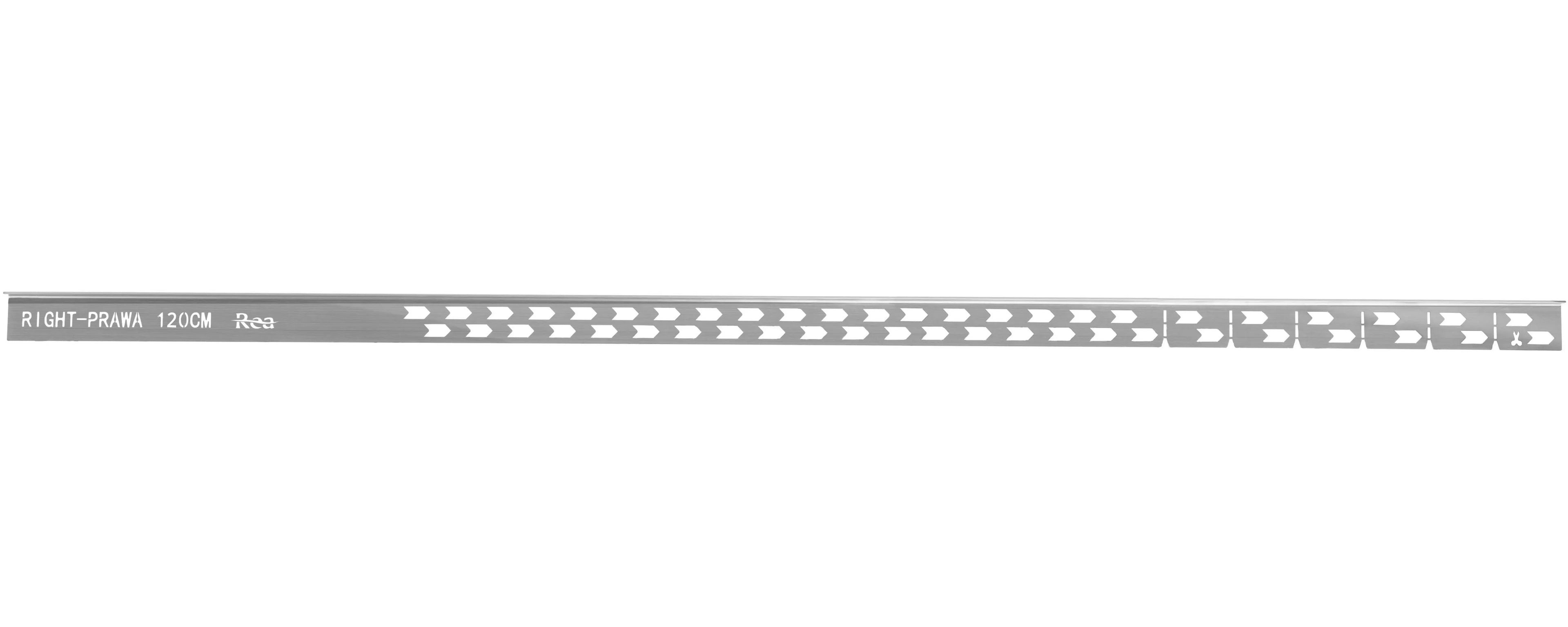 Sprchový odtokový pás 120 cm brúsený nikel právy 4