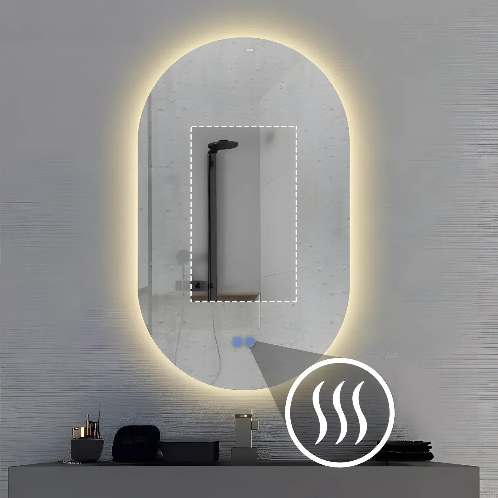 Zrkadlo LED 50x80cm S027  5