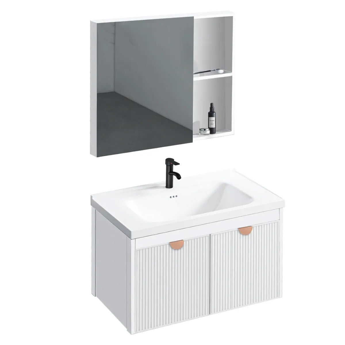 Súprava kúpeľňového nábytku s umývadlom Mario 60cm White  5