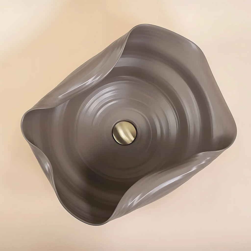 Keramické umývadlo na dosku REA HM-66TB Handmade ART  5