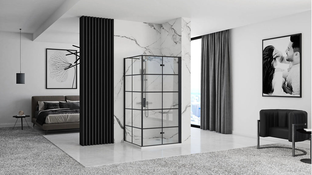 Sprchovací kút REA MOLIER 80x90 - čierny  5