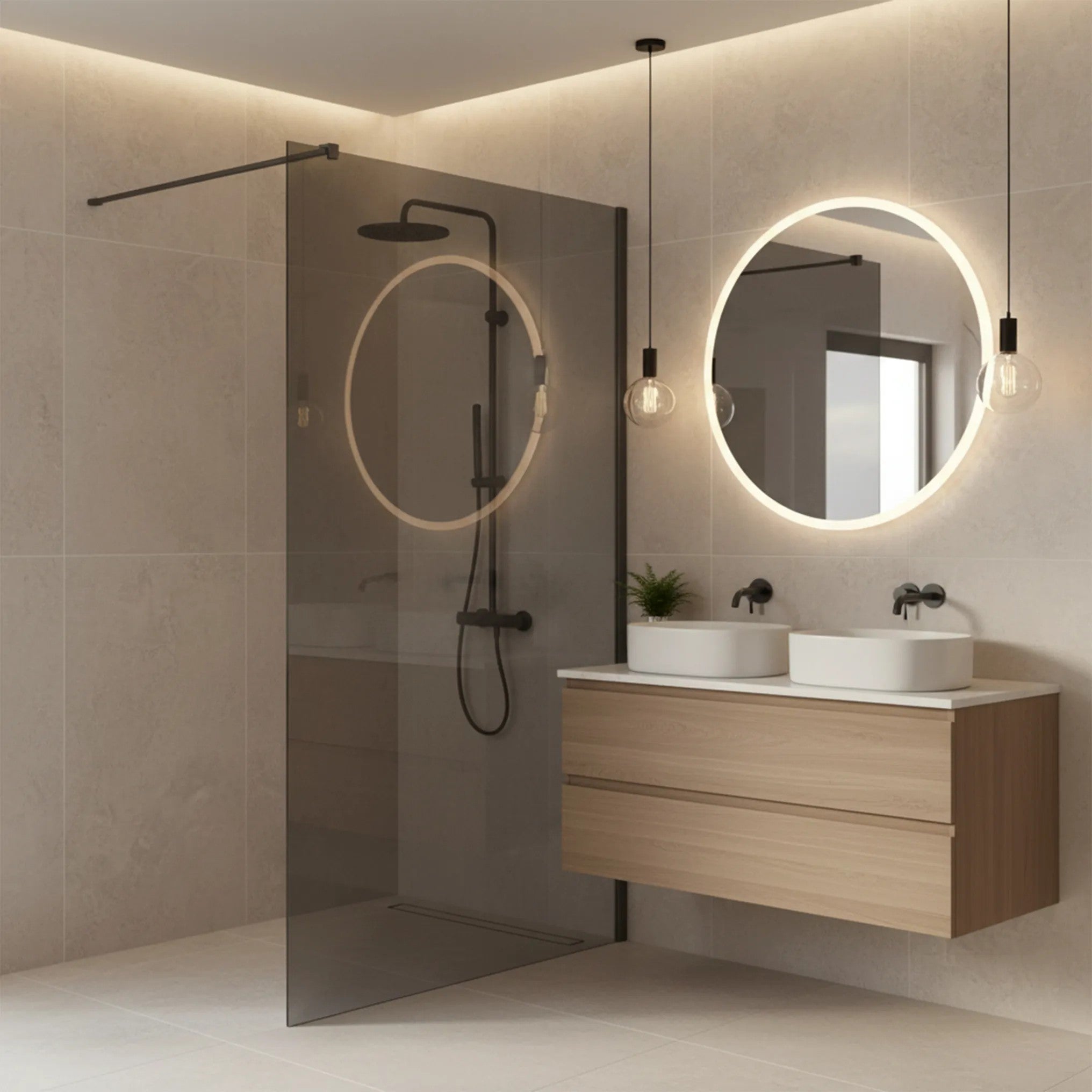Sprchová zástena Rea Flexi Grey / Titan 80  5