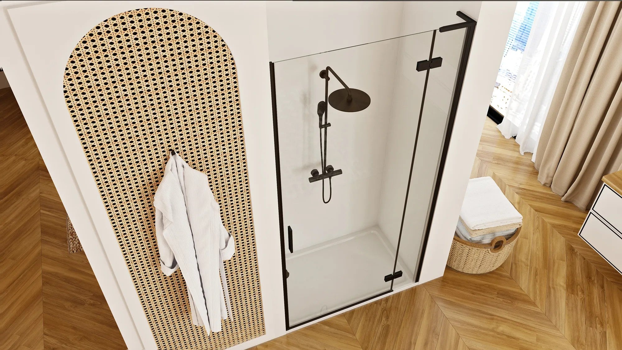 Sprchové dvere Rea Hugo 80 Black  5