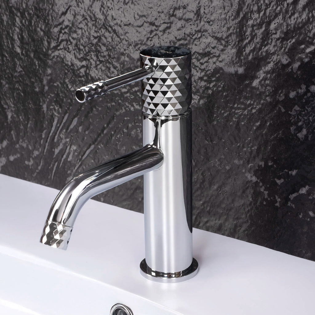 Rea Lungo Diamond umývadlová batéria Chrome Low  5
