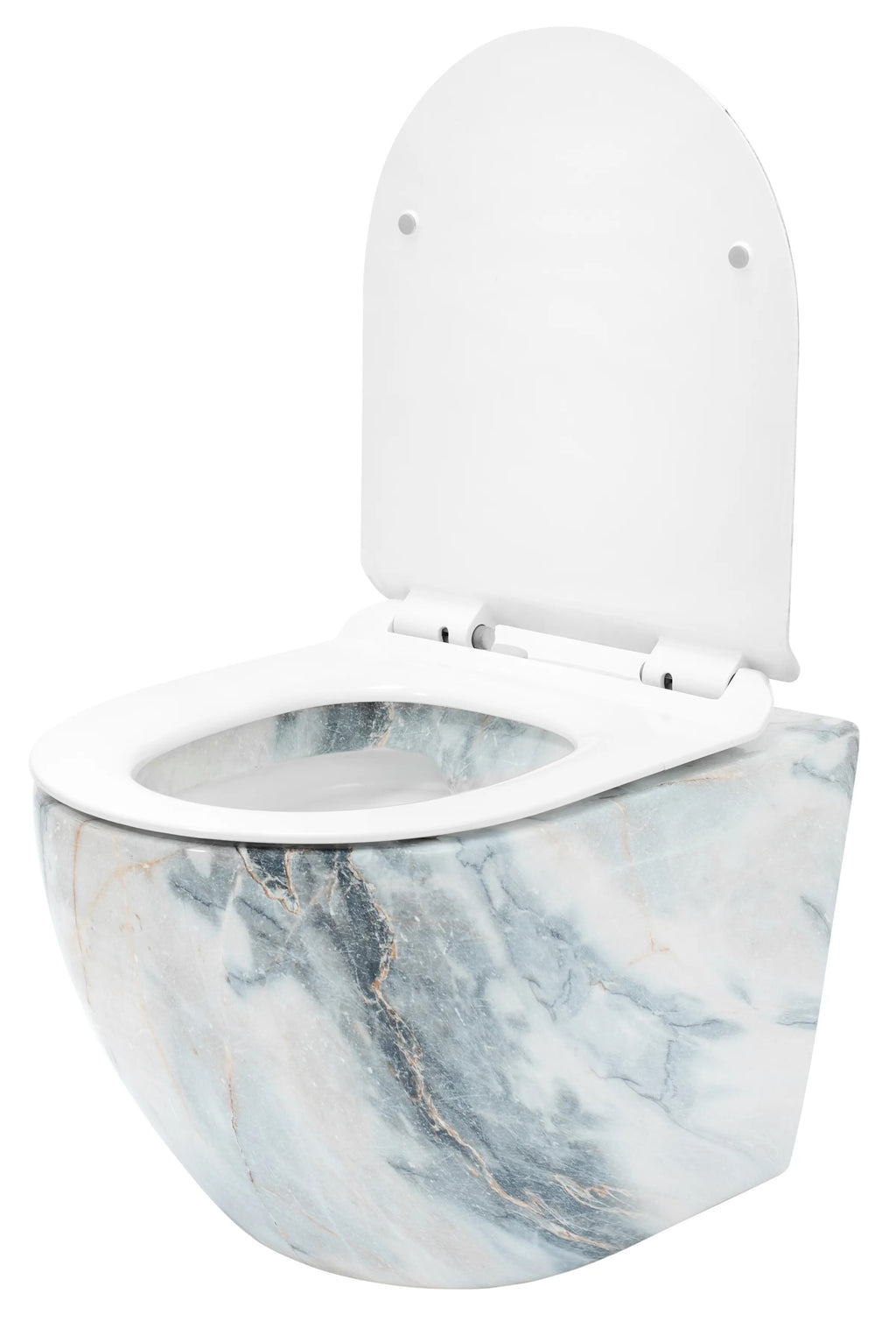Závesná WC misa Rea Carlos Slim Rimless N - leštená žula  5