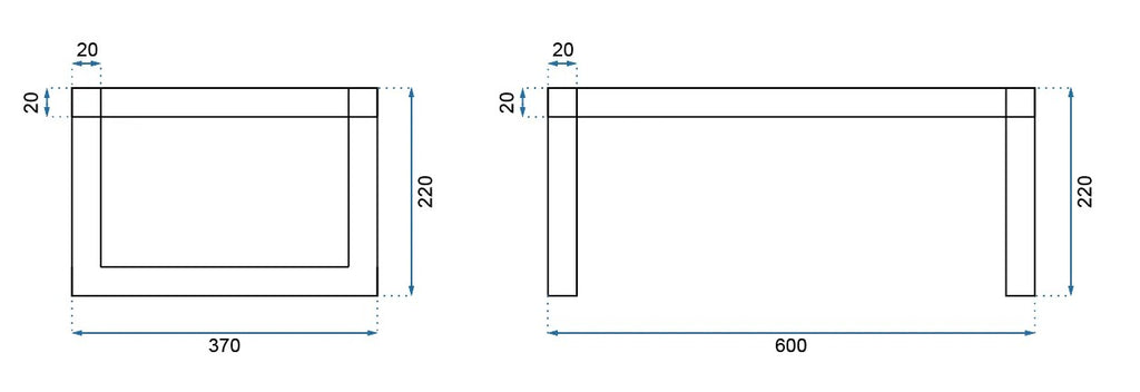 Konglomerátové umývadlo na dosku REA GOYA - matné čierne 60CM + konzola  5