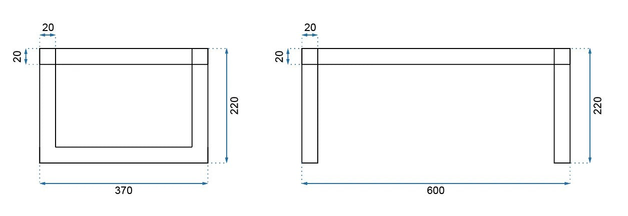 Konglomerátové umývadlo na dosku REA GOYA - matné čierne 60CM + konzola  5