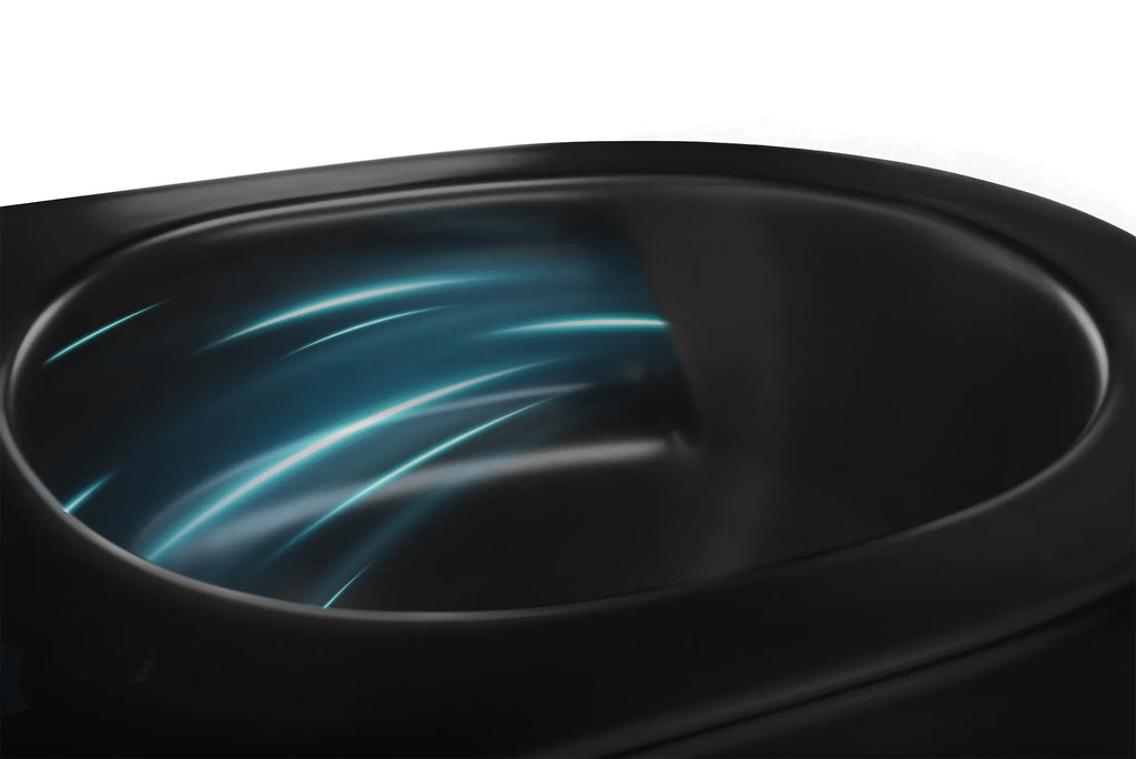 Závesné WC Rea Carlo Mini Tornado NF BLACK MATT  5