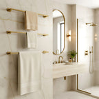Kúpeľňový vešiak Til 101 Brush Gold  5