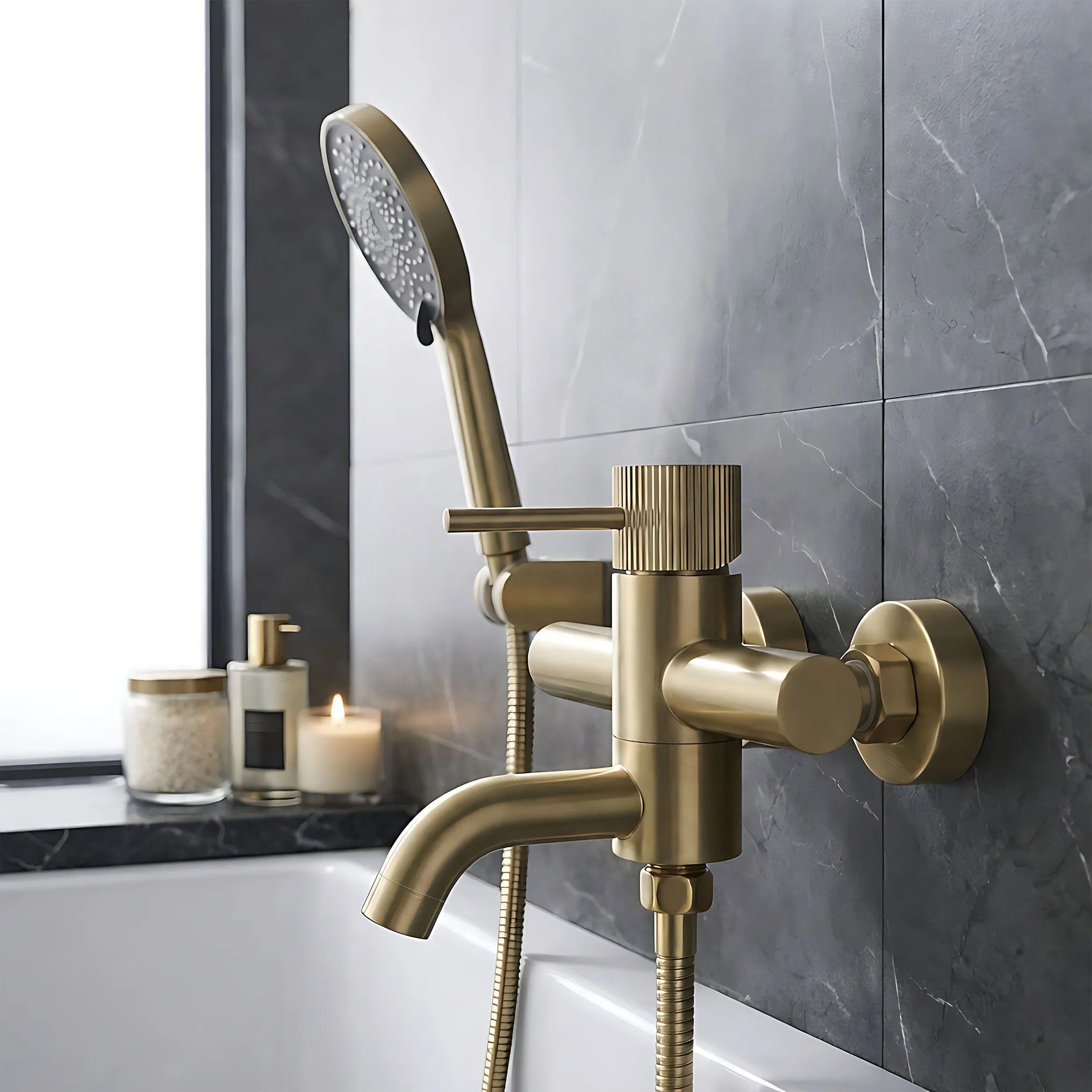 Vaňová batéria Rea Lungo Stripe Gold Brush  5