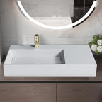 Umývadlo REA Archi 75 CM White na dosku - konglomerát  5