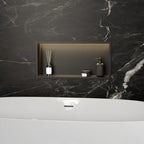 VSTAVANÁ KÚPEĽŇOVÁ POLICA LED 30x60 black  5