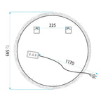 Zrkadlo LED 60cm BL806  5