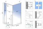 Sprchový kút REA FARGO 90x90 - matný čierny S detským bazénom Savoy 5