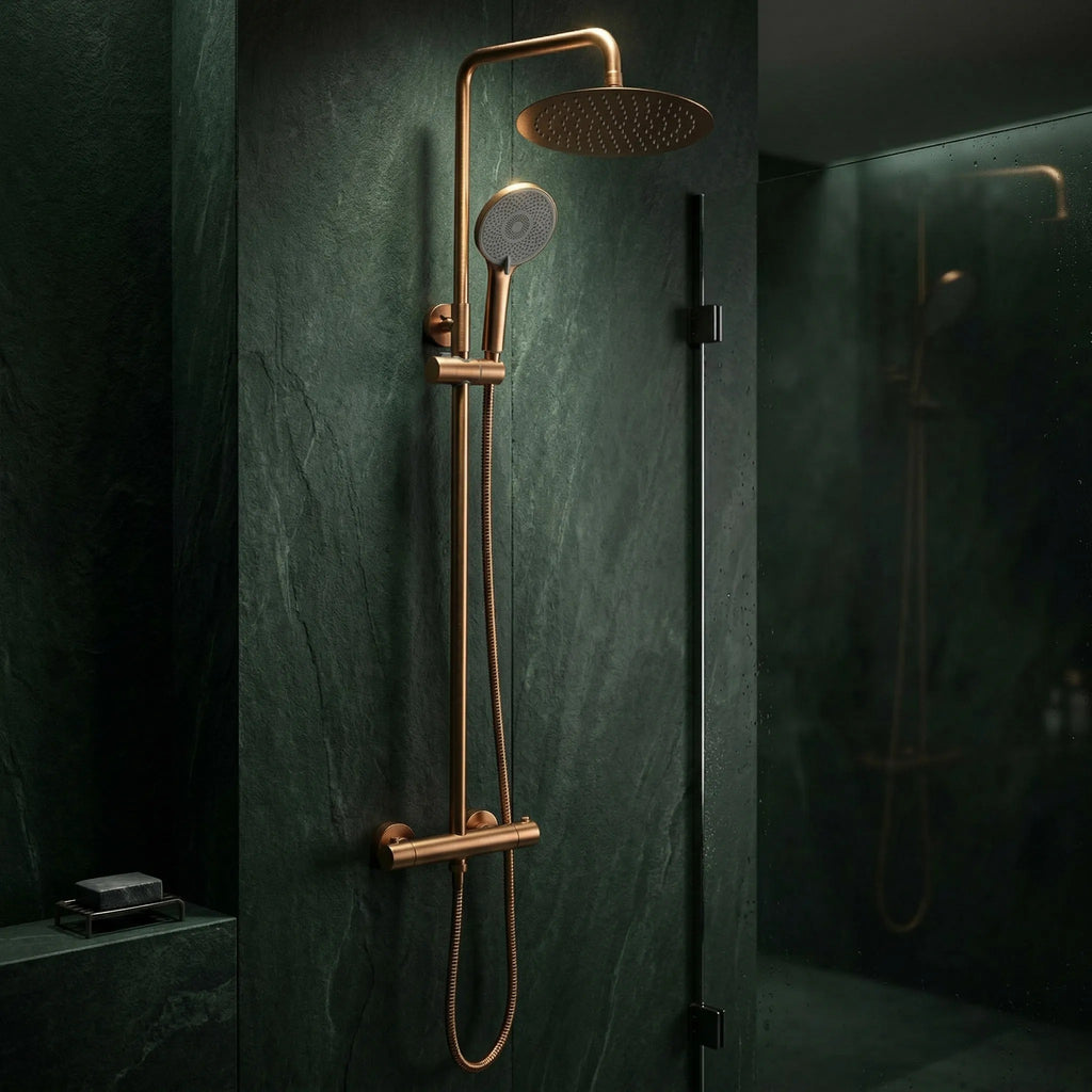 Sprchová súprava bez výtoku s termostatom Rea Lungo Copper  Brush  5