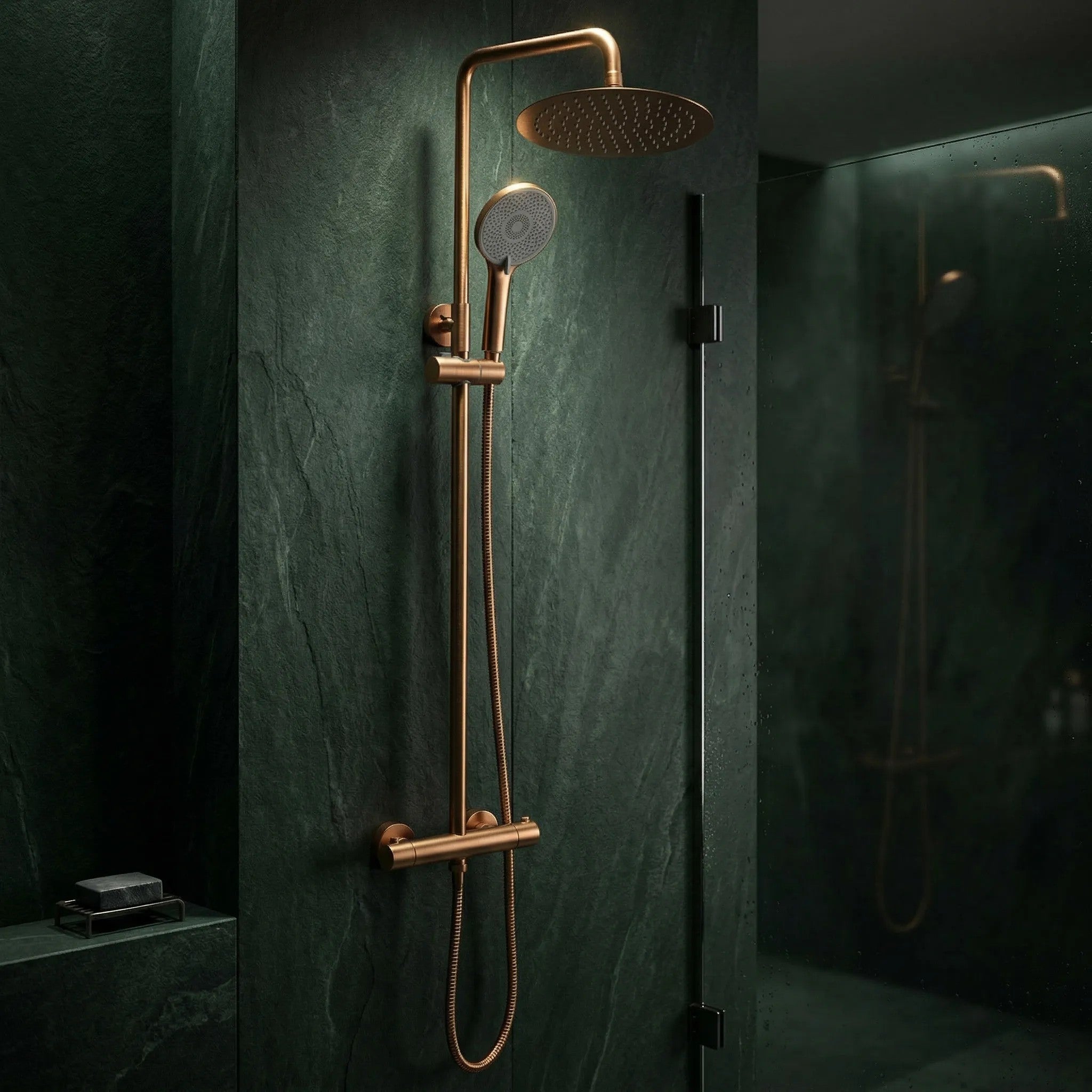 Sprchová súprava bez výtoku s termostatom Rea Lungo Copper  Brush  5
