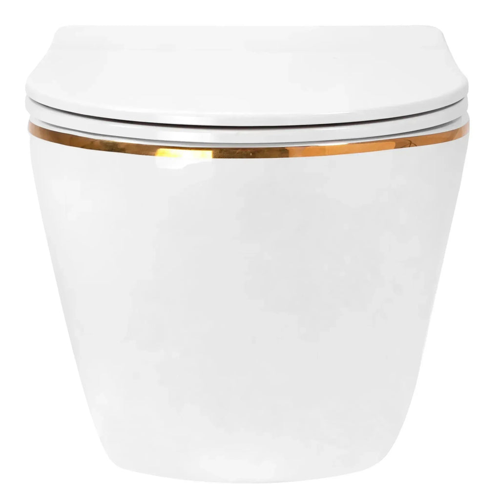 Závesné WC Rea Carlo Mini Tornado NF GOLD EDGE  5