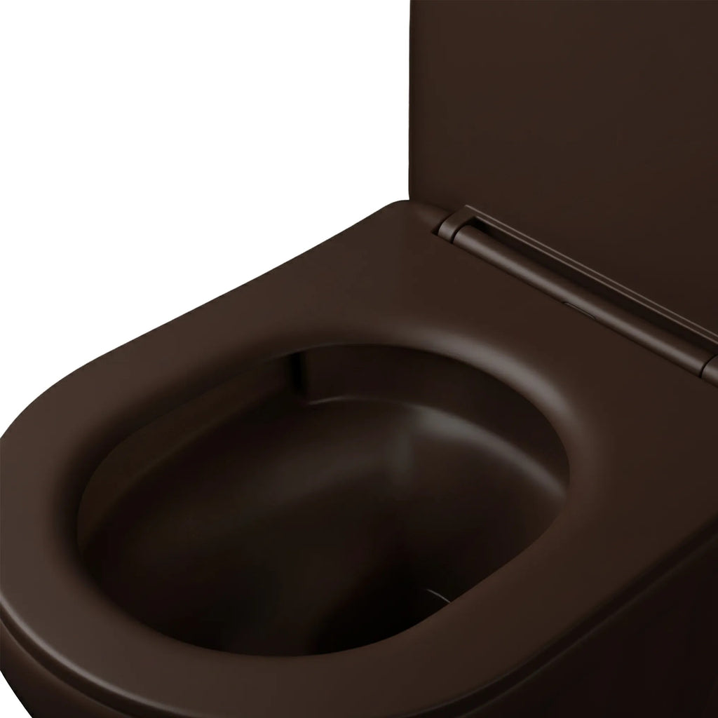 Súprava: Závesná WC misa + Umývadlo na dosku Rea Duo Espresso Matt  5
