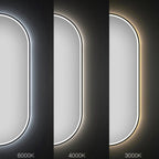 Zrkadlo LED OVL 50x100cm Black  5