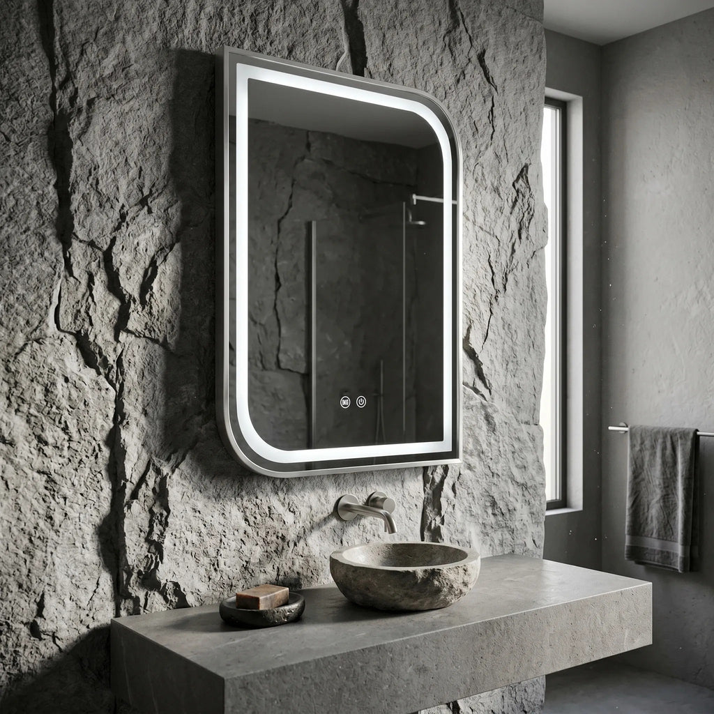 Zrkadlo LED ZONE 80x60 BRUSH NICKEL  5