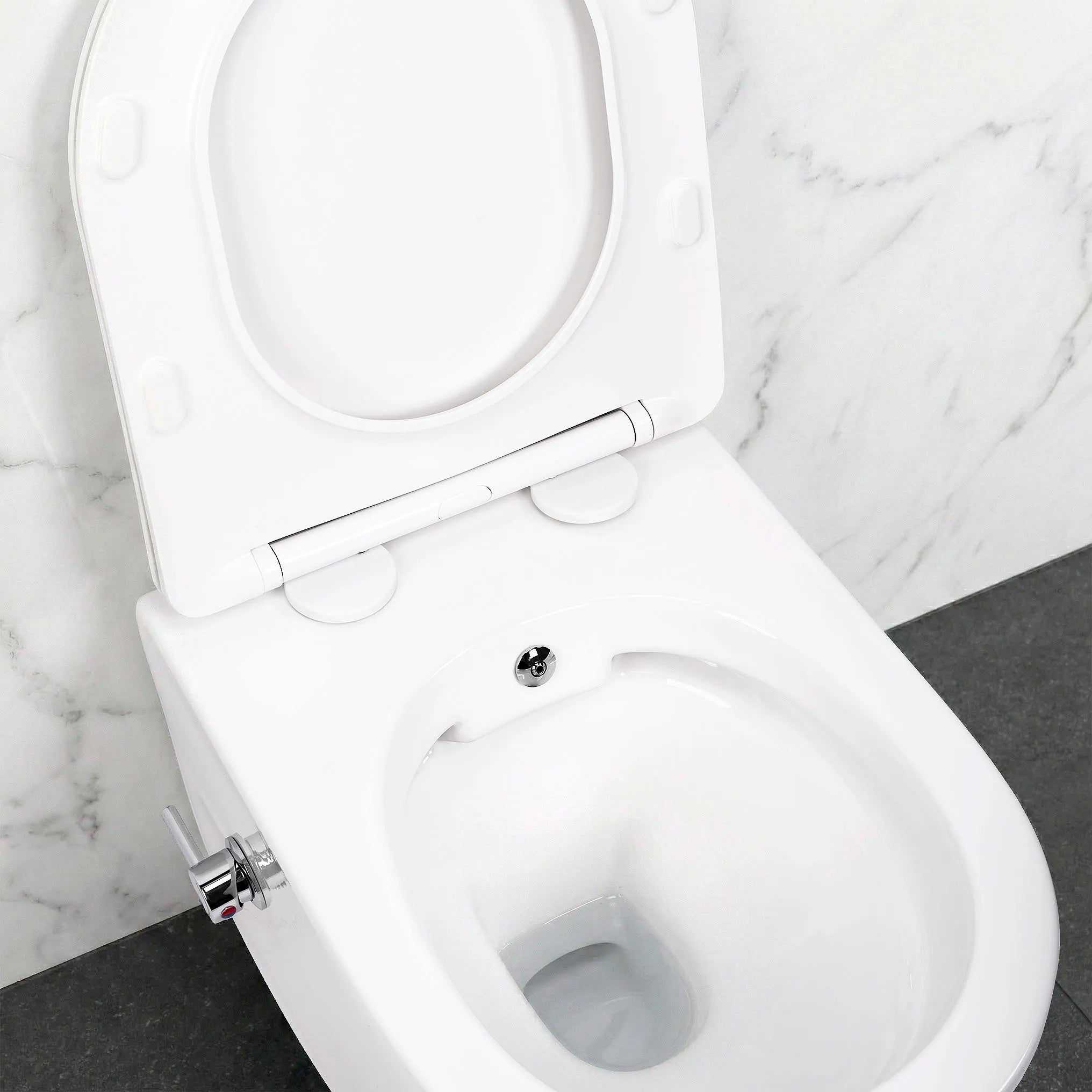 Závesná WC misa REA Carlo Lux Rimless s funkciou bidetu  5