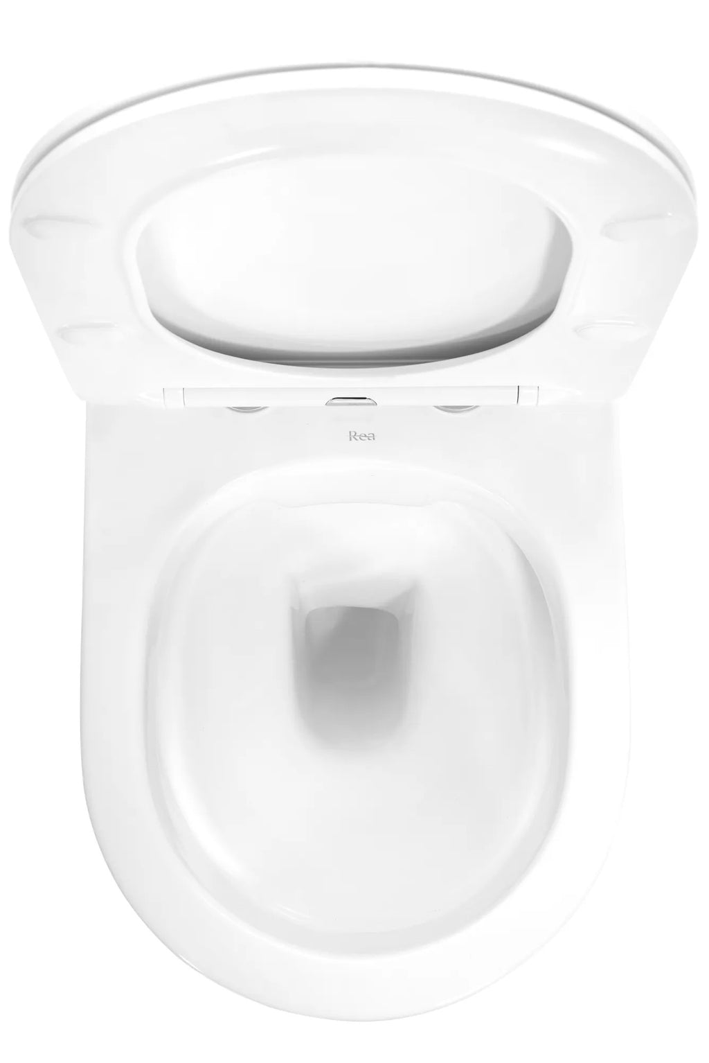 Závesná WC misa REA CARLO Mini Flat - biela-zlatý okraj  5