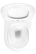 Závesná WC misa REA CARLO Mini Flat - biela-zlatý okraj  5