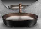 Keramické umývadlo na dosku CLEO 61 Copper Bush / Black  5