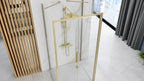 Sprchová kabína REA Rapid Slide  Brush Gold Dvere: 150 Stena: 80 5