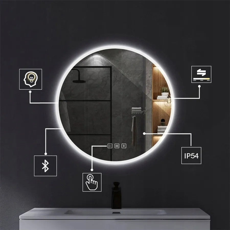 Zrkadlo LED BLUETOOTH FFJ 80cm  5