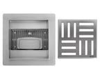 Odtokový žľab REA CROSS Nickel Brush 12x12  5