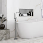 bathroom shelf 30x60 steel brush  5