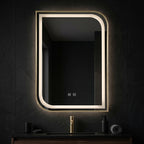 Zrkadlo LED ZONE 70X50 BRUSH GOLD  5