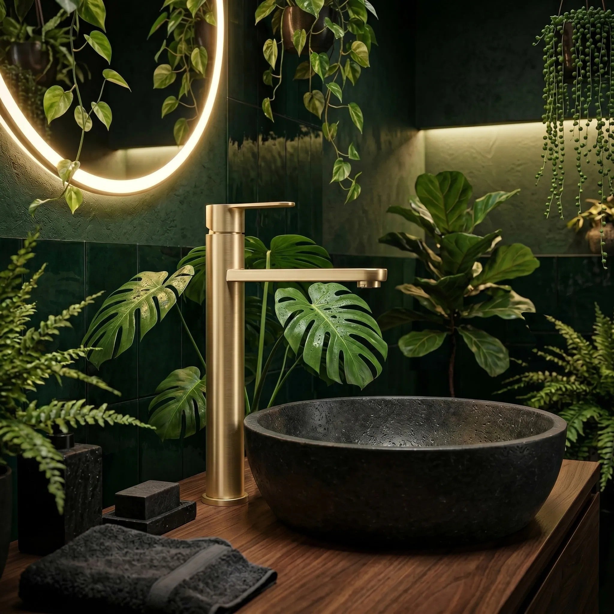 Kúpeľňová batéria Rea Arcos Brush Gold  5