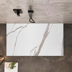 Sprchová vanička Bazalt CARRARA WHITE 80x100  5