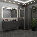 Sprchovací kút REA City 80x80 Copper Brush Bez sprchovej vaničky 5