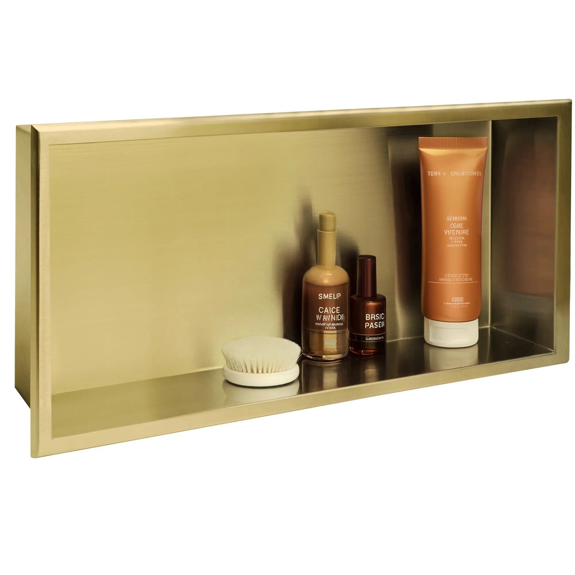 bathroom shelf 30x60 gold brush  5