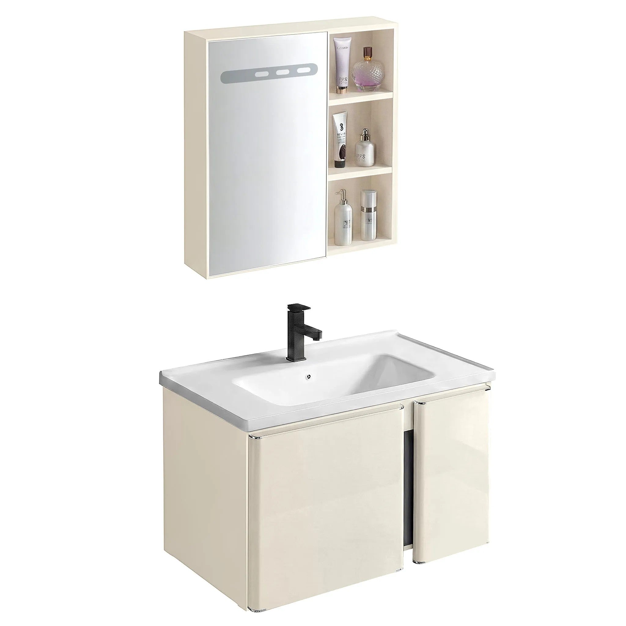 Súprava kúpeľňového nábytku s umývadlom Tula 60cm Beige  5