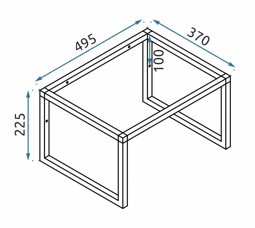 Konglomerátové umývadlo REA GOYA - matné čierne 50CM + konzola  5