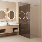 Sprchová zástena Rea Flexi Brown/ Gold 140  5