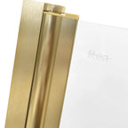 Skladacia vaňová zástena REA AGAT-2 100 BRUSH GOLD  5