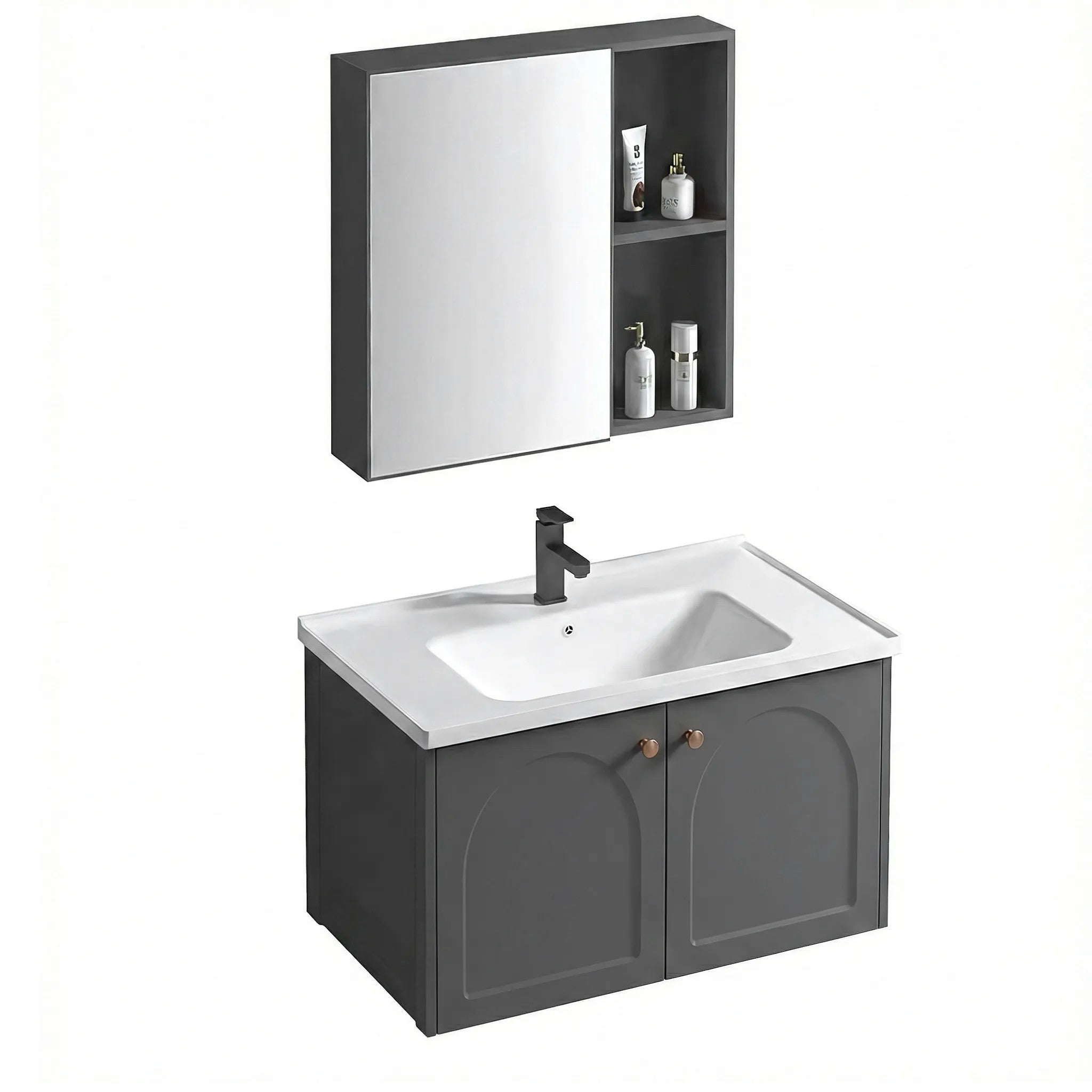 Súprava kúpeľňového nábytku s umývadlom Denver 60cm Grey  5