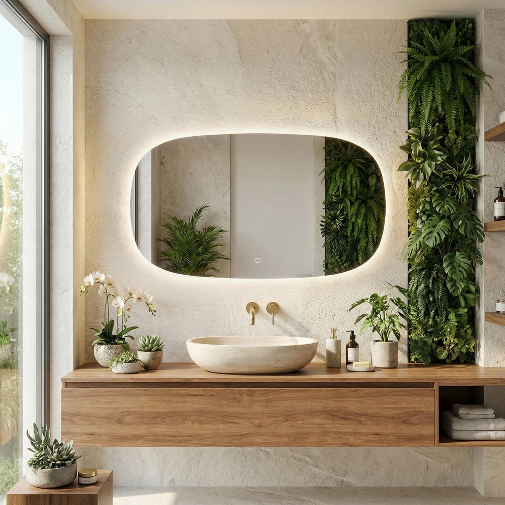 Zrkadlo LED 100x60cm TOP-4  5