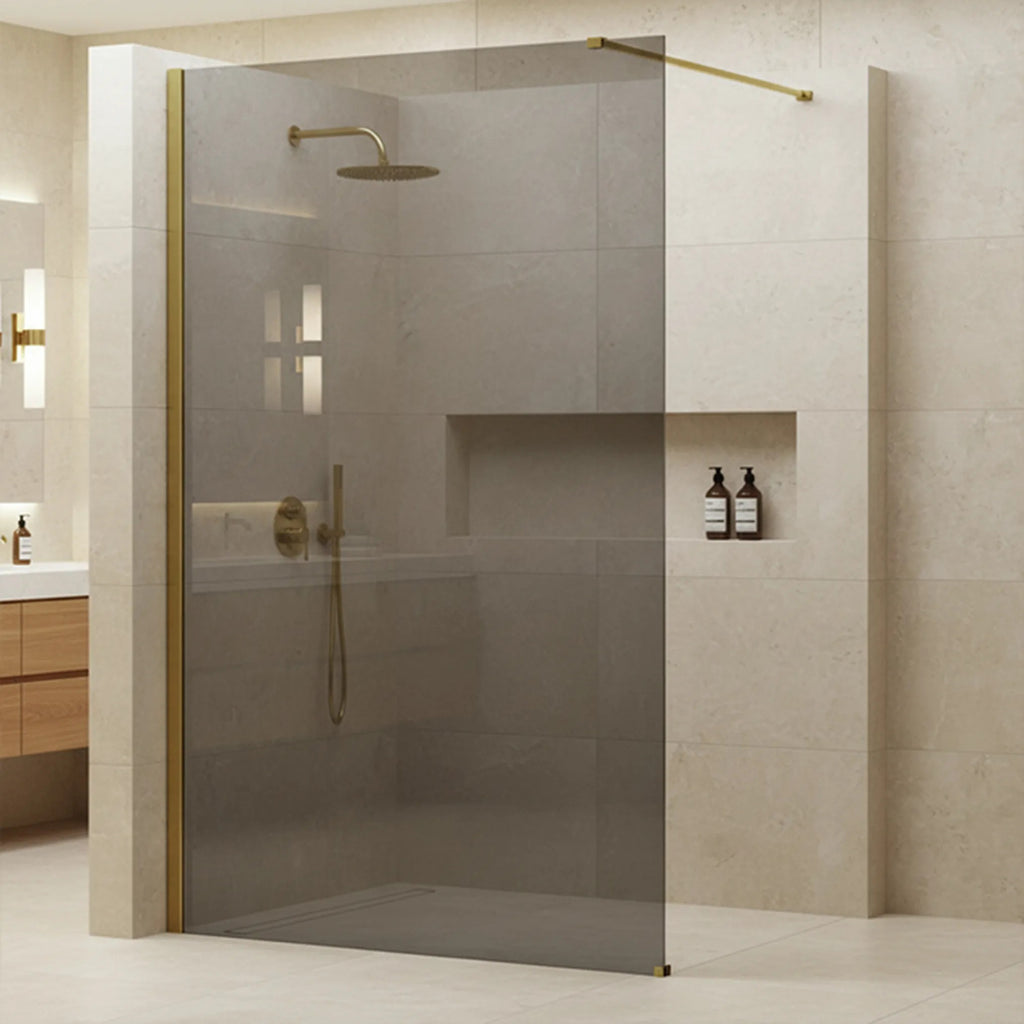 Sprchová zástena Rea Flexi Grey / Gold 140  5