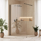 Sprchová zástena Rea Flexi Transparent / Black 140  5