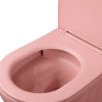 Súprava: Závesná WC misa + Umývadlo na dosku Rea Duo Sweet Pink Matt  5