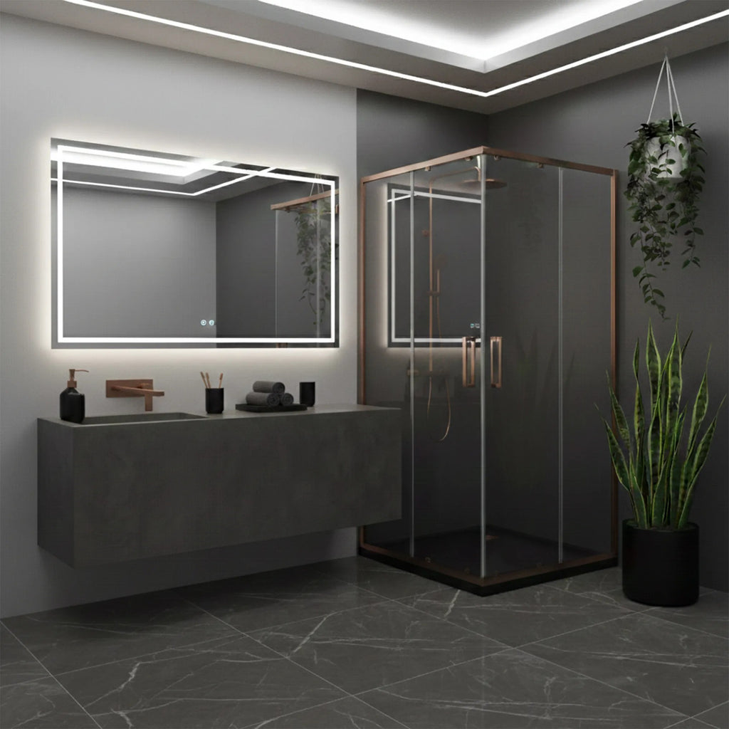 Sprchovací kút REA City 80x80 Copper Brush S detským bazénom Savoy black 5